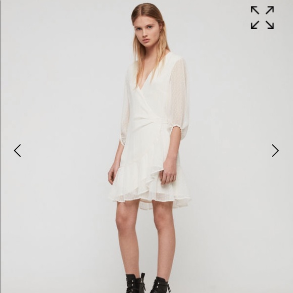 AllSaints Jade Dress Size Medium - Picture 1 of 7